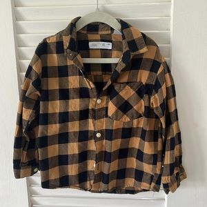 Button down plaid for boys